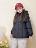 巴布豆（BOBDOG）95絨兒童羽絨服A類(lèi)抗菌三防面料中小學(xué)生男童女童連帽保暖外套 黑色 【A類(lèi)面料 貼身可穿】95絨 140 【約身高125-135cm 體重60斤】 曬單實(shí)拍圖