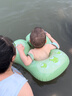 OSKV嬰兒游泳圈腋下兒童6-12個(gè)月寶寶防側翻防嗆水檔帶充氣泳圈救生圈 綠翼龍【5-14個(gè)月/體重12-26斤】親膚按壓腋下圈 曬單實(shí)拍圖