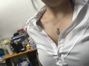 胖東來(lái)品質(zhì)天然藍水翡翠小福豆吊墜連中三元四季豆玉石項鏈S925純 翡翠福豆(含銀鏈)+鑒定證書(shū) 曬單實(shí)拍圖