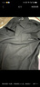 GXG男裝雙色肌理潮流短袖polo 黑色 175/L 曬單實(shí)拍圖