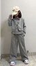 諾佳微淇女童套裝秋裝2025新款時(shí)髦兒童裝洋氣女孩褲子衛(wèi)衣假兩件套運(yùn)動(dòng)服 灰色 160 曬單實(shí)拍圖