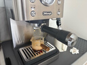 德龍（Delonghi）咖啡機 意式半自動(dòng)家用15Bar泵壓專(zhuān)業(yè)壓力計 美式咖啡 快速加熱技術(shù) 可調式奶泡 金屬機身EM450.M 銀色 小巧機身 穩定壓力 定制杯量 自動(dòng)關(guān)機 曬單實(shí)拍圖