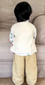 G.DUCKKIDS小黃鴨男童秋裝套裝帥氣嬰兒童衣服春秋季帥氣寶寶韓版工裝三件套 米色馬甲 90 尺碼1~2歲【 80-90cm】cm 曬單實(shí)拍圖