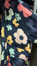 鴨鴨兒童羽絨服2025新款連帽新款中大童女童保暖加厚外套 藏青140 曬單實(shí)拍圖
