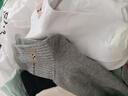 莫代爾10雙襪子女100%純棉吸汗透氣防臭女士中筒襪春秋季純棉襪可愛少女 【小熊字母款+圓點小貓款】 10雙 均碼 【34-39碼】100%純棉女襪 曬單實拍圖