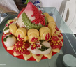 美聯(lián)升壽桃饅頭山東膠東花餑餑糕點(diǎn)老人壽包祝壽生日禮盒傳統壽桃蛋糕 福祿壽 曬單實(shí)拍圖