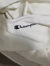 Champion冠軍新款純色休閑刺繡logo連帽衛衣校園風(fēng)男女同款套頭上衣 白色 M 曬單實(shí)拍圖
