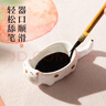  梅林筆莊硯臺書(shū)法專(zhuān)用墨碟初學(xué)者練毛筆字墨硯墨蝶盛墨汁防干小硯臺筆擱書(shū)法國畫(huà)用品創(chuàng  )意陶瓷文房擺件貓咪 曬單實(shí)拍圖