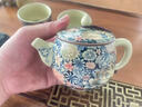 尼耳汝窯高檔尼爾茶具開(kāi)片清雅靈動(dòng)復古中式繁花泡茶壺一壺二杯禮盒裝 尼耳套裝茶具N1231 曬單實(shí)拍圖