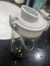 UZSPACE優(yōu)之運動(dòng)水杯大容量男女學(xué)生高顏值水壺耐高溫tritan塑料吸管杯子 凝霜白600ML(一蓋雙飲) 曬單實(shí)拍圖