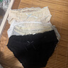 內小伴4條女士?jì)妊澕兠?A抑菌100%全棉襠甜美日系少女蕾絲內褲L 曬單實(shí)拍圖