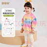 嘟嘟家女童套裝春裝衛(wèi)衣打底褲女寶寶長(zhǎng)袖洋氣童裝女小童春季可愛兩件套 米白上衣+麻灰褲 100 曬單實(shí)拍圖
