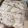 nest designs嬰兒睡袋嬰幼兒春秋款四層雙層竹棉紗布寶寶分腿睡袋四季防踢被 初雪-四層(建議室溫24-26℃) 80碼(身高70-80cm)年齡0.6-1.5歲 曬單實(shí)拍圖