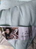 Lady Laura富安娜出品羽絲絨被95鵝毛絨被冬被加厚保暖鴨絲絨被春秋被子單雙 艾綠灰 180*220cm  8斤 冬被 曬單實(shí)拍圖