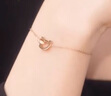 I Do【七夕禮物】MINI系列18K金鉆石手鏈紅寶石鑲嵌 情人節(jié)禮物送女友 18K金/鏈長16+2.5cm 曬單實拍圖