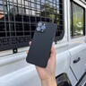 魔巖適用蘋果15promax手機殼17新款無邊框蘋果15pro保護套iphone15親膚手感蘋果16promax裸機防摔硬殼 【石墨黑】-輕薄裸感 iPhone 16 Pro Max 曬單實拍圖