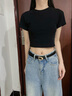 目丸皮帶女士真皮腰帶2025新款休閑個(gè)性百搭配牛仔褲半身裙細(xì)腰帶女款 曬單實(shí)拍圖