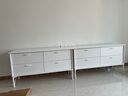宜家（IKEA）MUSKEN穆斯肯斗柜儲物柜四斗抽屜柜歐式臥室收納柜輕奢 白色4屜柜 曬單實拍圖