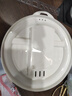 食品級泡面碗宿舍學生帶蓋不銹鋼泡方便面可瀝水湯盆食堂打飯專用 17cm【奶白色】帶蓋泡面碗+餐具 曬單實拍圖
