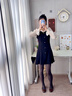 JKN灰色連褲襪女春秋【防勾絲不掉檔】秋冬黑色外穿條紋天鵝絨打底襪 曬單實(shí)拍圖