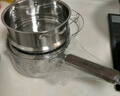 康巴赫（KBH）316L不銹鋼奶鍋寶寶輔食鍋帶蒸屜嬰兒煎煮一體小奶鍋煮面鍋18cm 曬單實(shí)拍圖