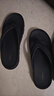 熱風(fēng)男鞋新款男士時(shí)尚拖鞋舒適人字拖百搭戶(hù)外沙灘拖 01黑色 45 曬單實(shí)拍圖