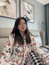 維多利亞的秘密 楊冪同款宅度假法蘭絨暖舒絨柔軟舒適秋冬套裝七夕送女友禮物 84Q7紅色涂鴉 11256805 M 曬單實拍圖