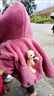 G.DUCKKIDS小黃鴨兒童加絨外套秋冬嬰兒衣服中小童加厚棉衣男女寶寶毛毛衣 綠色 80 尺碼6-12月【75-85cm】 曬單實(shí)拍圖