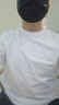 布先生明星同款長袖T恤男士小白T內(nèi)搭 長袖標準T-圓領-白色 M(170) 曬單實拍圖