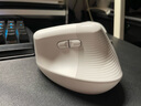 羅技（Logitech）Lift人體工學鼠標 垂直鼠標 小手鼠標 無線藍牙鼠標 3臺設備秒切換 帶Logi Bolt接收器 白色 曬單實拍圖