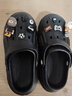 名創(chuàng)優(yōu)品（MINISO）洞洞鞋男士夏季外穿防滑厚底eva踩屎感涼鞋防臭海邊沙灘包頭拖鞋 曬單實(shí)拍圖