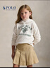 Polo Ralph Lauren 拉夫勞倫 女童 25秋Polo Bear起絨布連帽衫RL43612 100-多色 100 (3) 曬單實(shí)拍圖