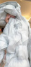 笛莎（DEESHA）童裝女童羽絨服2025秋冬新款兒童連帽保暖輕薄羽絨外套女寶寶小童 粉藍色 130 【充絨量：54.3g】 曬單實(shí)拍圖