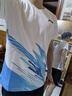 李寧（LI-NING）羽毛球服男女短袖速干比賽套裝上衣褲子兩件套 標準白 M  曬單實拍圖