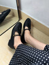 康莉流蘇丁字樂福鞋女2025年秋季新款復(fù)古平底英倫設(shè)計感軟底單鞋 英倫黑 38 曬單實(shí)拍圖
