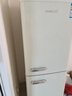 德姆勒（DEMULLER）復古冰箱小型大容量家用租房電冰箱 化妝品靜音強勁網(wǎng)紅冰箱冷藏冷凍節能 BCD-185芝士白【上冷藏下冷凍】 曬單實(shí)拍圖