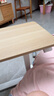 宜家（IKEA）BOLLSIDAN波席當移動(dòng)床邊桌升降桌簡(jiǎn)易電腦桌書(shū)桌家用懶人桌子 筆記本支架白色/橡木紋 曬單實(shí)拍圖