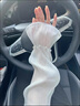 斯比奇德國品質(zhì)防曬袖套女夏蕾絲冰袖2025新款開(kāi)車(chē)寬松手套薄款 A0122鑲磚米色 均碼 曬單實(shí)拍圖