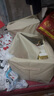 登比布藝收納箱衣服棉被整理箱玩具衣物儲物箱百納箱 米色66L2只裝 曬單實(shí)拍圖