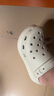 CROCS檀健次同款經(jīng)典泡芙洞洞鞋|207521 骨白色-2Y2 37/38(230mm) 曬單實(shí)拍圖