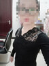 界吉威秋衣秋褲女純棉套裝打底薄款保暖內衣女蕾絲邊V領(lǐng)全棉毛衫美體冬 瓜紅09 XL （115-125斤） 曬單實(shí)拍圖