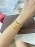 金至尊（3DG Jewellery）黃金手鏈女磨砂圓珠足金999金手鏈送女友老婆生日禮物計價(jià) 金重4.43克（配珠寶禮盒） 曬單實(shí)拍圖