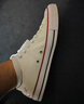 匡威（Converse）官方 All Star男女星星低幫小白鞋休閑板鞋A15504C A15504C 38 曬單實(shí)拍圖