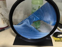銀槍?zhuān)╕inqiang）流沙畫(huà)沙漏擺件客廳電視柜酒柜裝飾品創(chuàng  )意解壓辦公室桌面輕奢禮物 星空藍 7寸+底座【直徑18CM】 曬單實(shí)拍圖