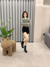 卓詩(shī)尼厚底樂(lè )福鞋女2025新款小皮鞋秋冬季襪靴加絨靴子中筒馬丁靴女靴子 黑色單里【跟高5cm】 37 曬單實(shí)拍圖