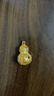 中國黃金（CHINA GOLD）福祿葫蘆黃金項鏈女足金吊墜婦女節38女神節禮物母親節 金重約2.8g【足金項鏈】 曬單實(shí)拍圖
