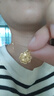 中國(guó)黃金（CHINA GOLD）黃金項(xiàng)鏈女足金四葉草吊墜幸運(yùn)相遇金項(xiàng)鏈生日新年禮物送女友老婆 足金吊墜+s925鏈 曬單實(shí)拍圖