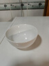 九風窯景德鎮(zhèn)高溫白瓷碗盤碗碟套裝碗具飯碗湯碗面碗斗笠碗吃飯碗餐具 4.5英寸高溫白瓷羅漢碗 曬單實拍圖