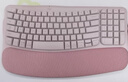 羅技（Logitech）Wave Keys人體工學(xué)鍵盤(pán) 無(wú)線(xiàn)藍牙鍵盤(pán)辦公平板ipad鍵盤(pán)Mac筆記本薄膜鍵盤(pán) 家用雙模帶掌托傾角支架 Wave Keys粉色(帶Bolt接收器) 曬單實(shí)拍圖
