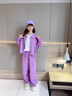 G.DUCKKIDS女童套裝春秋2025新款韓版洋氣兒童裝時(shí)髦休閑春裝女孩工裝兩件套 外套+褲子【兩件套】 120 cm 曬單實(shí)拍圖